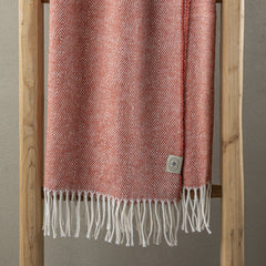 Coperta Ginepro in stile Cottage toscano con passamaneria (130x180 cm)