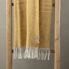 Coperta Ginepro in stile Cottage toscano con passamaneria (130x180 cm)