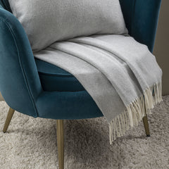 Coperta Ginepro in stile Cottage toscano con passamaneria (130x180 cm)