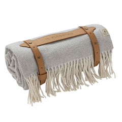 Coperta Ginepro in stile Cottage toscano con passamaneria (130x180 cm)