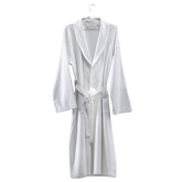 Dante Kimono Style Bathrobe with Waffle Piquet (White)