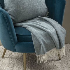 Coperta Ginepro in stile Cottage toscano con passamaneria (130x180 cm)