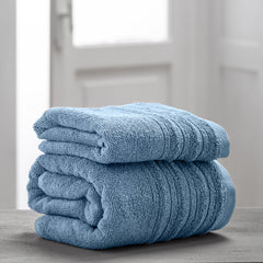 Set di due asciugamani da bagno super morbidi, articoli essenziali per il bagno.