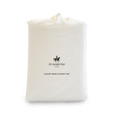 Luxury Muslin Duvet Set (White)