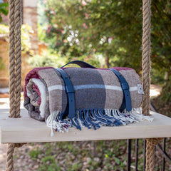Coperta in cotone italiano Super Soft di Camaiore con passanti vegani (taglia Twin)