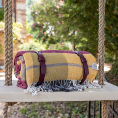 Coperta in cotone italiano Super Soft di Camaiore con passanti vegani (taglia Twin)